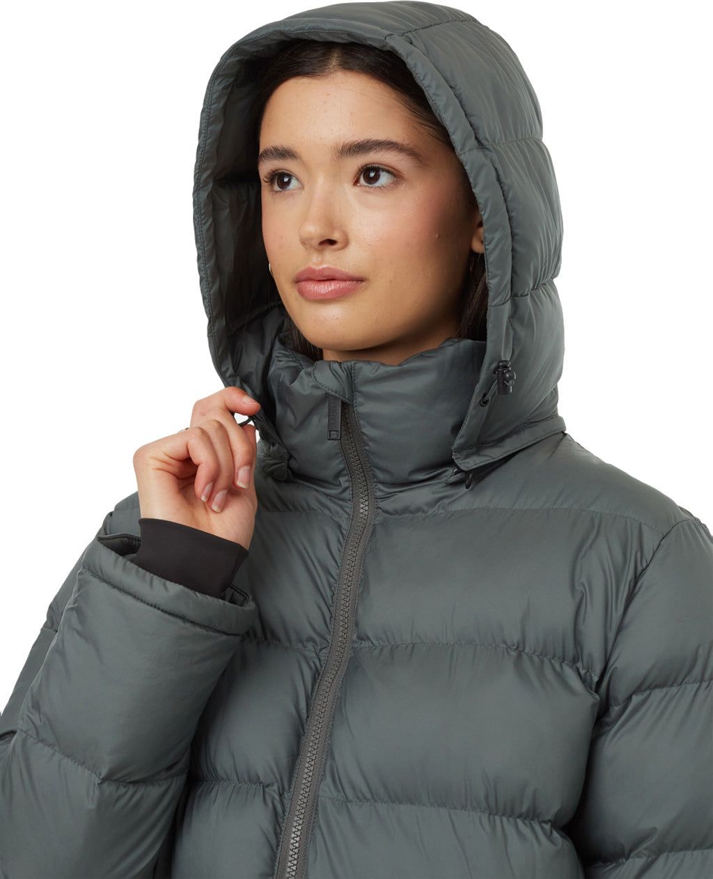 Long Puffer Hooded Jacket - Women's|-|Manteau à capuchon matelassé longue - Femme sold by The Last Hunt product image thumbnail 3