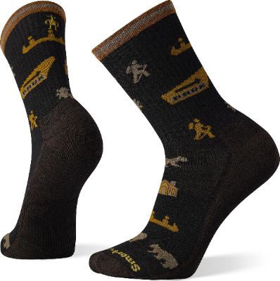 Hike Light Park Explorer Pattern Crew Socks - Men's|-|Chaussettes de randonnée Hike Light Park Explorer - Homme sold by The Last Hunt