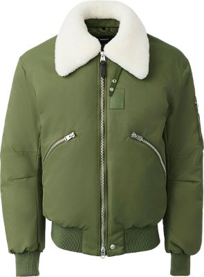 Francis Down Bomber Jacket with Shearling Collar - Men's|-|Blouson aviateur en duvet avec col de rason Francis - Homme sold by The Last Hunt