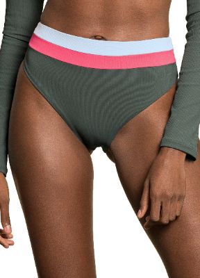 Suzy V High Rise Bikini Bottom Reversible - Women's|-|Bas de bikini réversible taille haute Suzy V - Femme sold by The Last Hunt