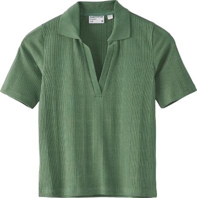 Ribbed Knit Polo - Women's|-|Polo en tricot côtelé - Femme sold by The Last Hunt