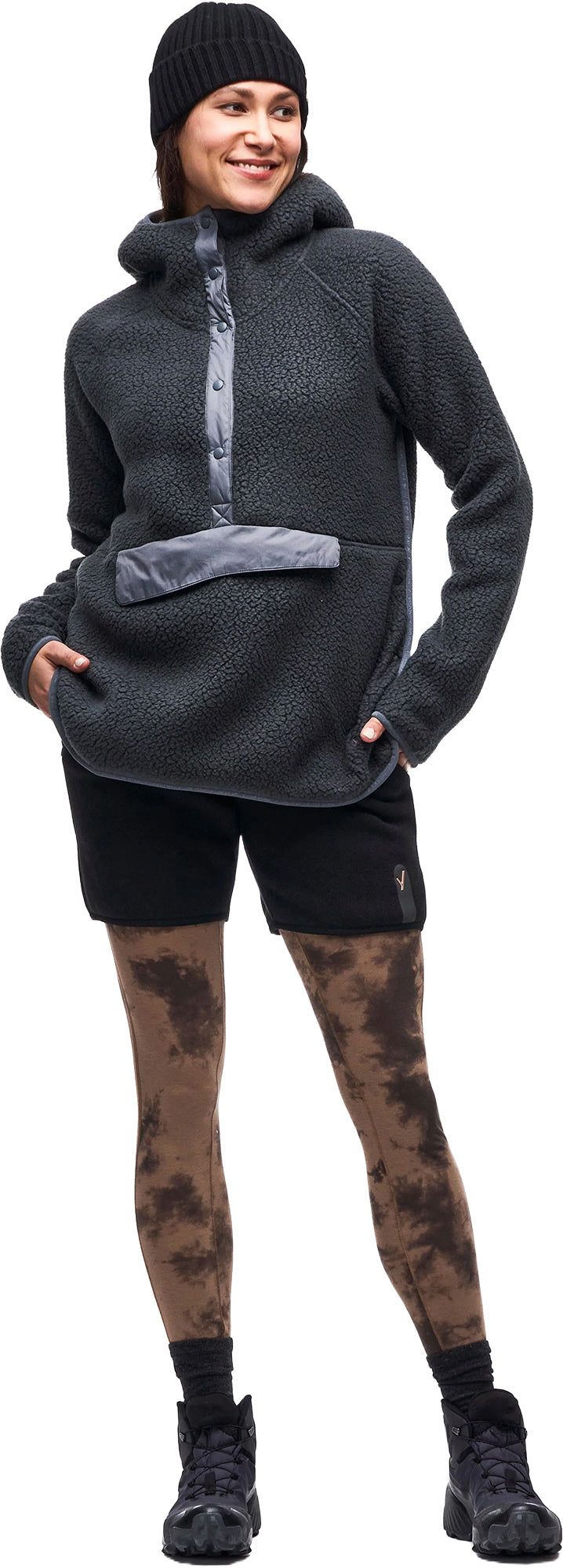 Pecora Button-Down Collar Sherpa Hoodie - Women's|-|Chandail à capuchon sherpa à col boutonné Pecora - Femme sold by The Last Hunt