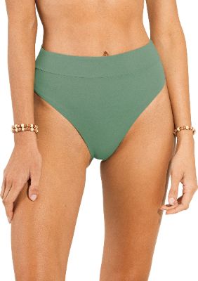 Suzy Q High Rise High Leg Bikini Bottom - Women's|-|Bas de bikini à taille haute et jambe échancrée Suzy Q - Femme sold by The Last Hunt