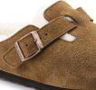 Boston Shearling Suede Leather Mules - Unisex|-|Mules Boston Shearling Suède - Unisexe sold by The Last Hunt