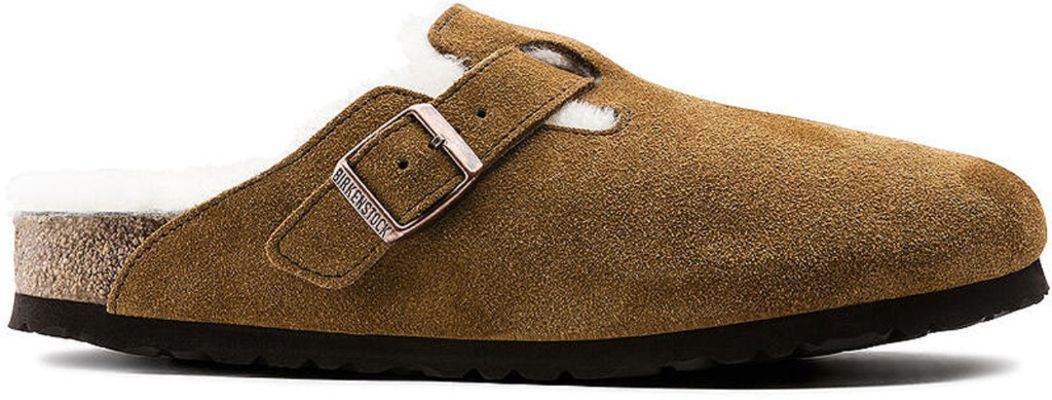 Boston Shearling Suede Leather Mules - Unisex|-|Mules Boston Shearling Suède - Unisexe sold by The Last Hunt