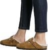 Boston Shearling Suede Leather Mules - Unisex|-|Mules Boston Shearling Suède - Unisexe sold by The Last Hunt