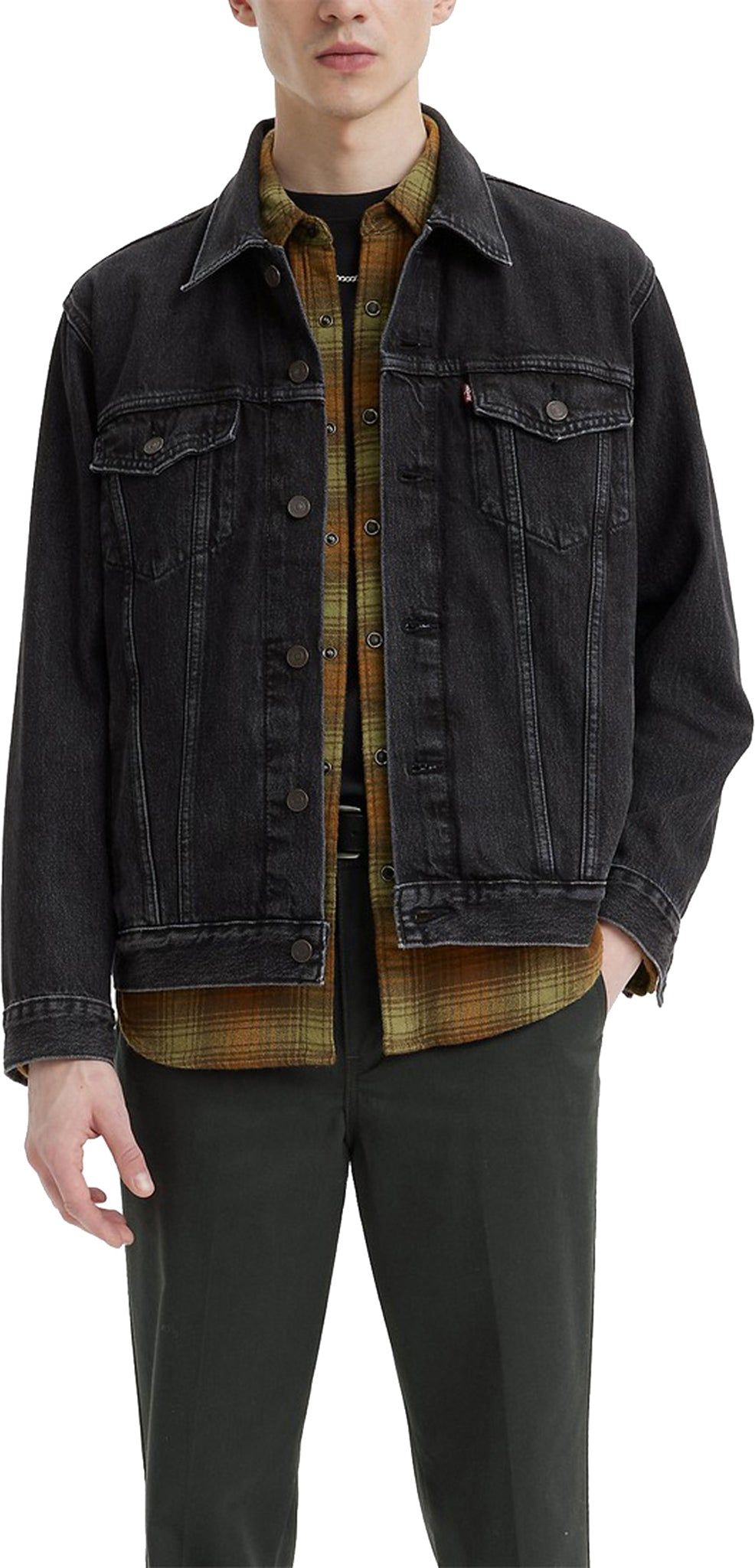 Relaxed Fit Trucker Jacket - Men's|-|Manteau camionneur coupe décontractée - Homme sold by The Last Hunt product image thumbnail 3