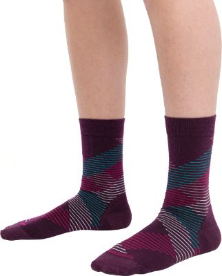 Lifestyle Fine Gauge Dashes Crew Socks - Women's|-|Bas Lifestyle Fine Gauge Dashes Crew - Femme sold by The Last Hunt