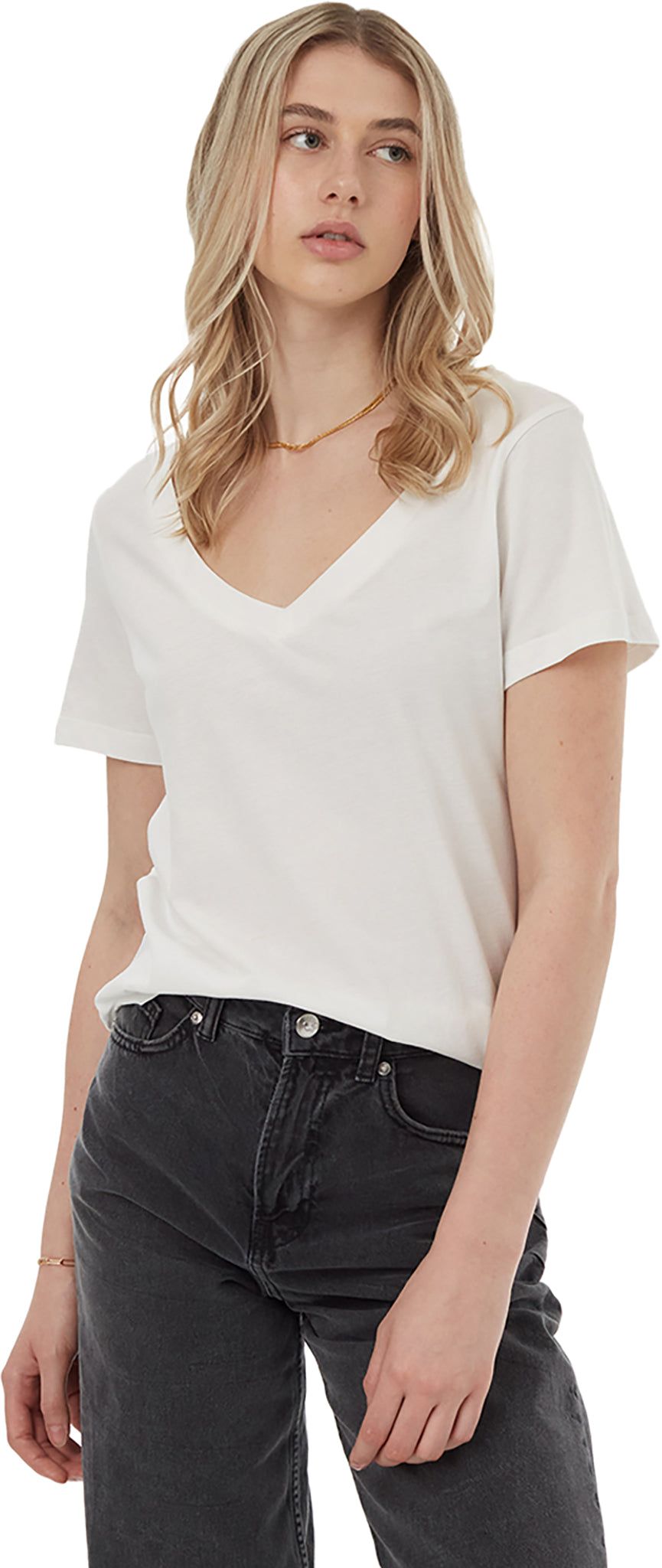 Regenerative Cotton V Neck T Shirt - Women's|-|T-shirt à col en V en coton Regenerative - Femme sold by The Last Hunt product image thumbnail 5