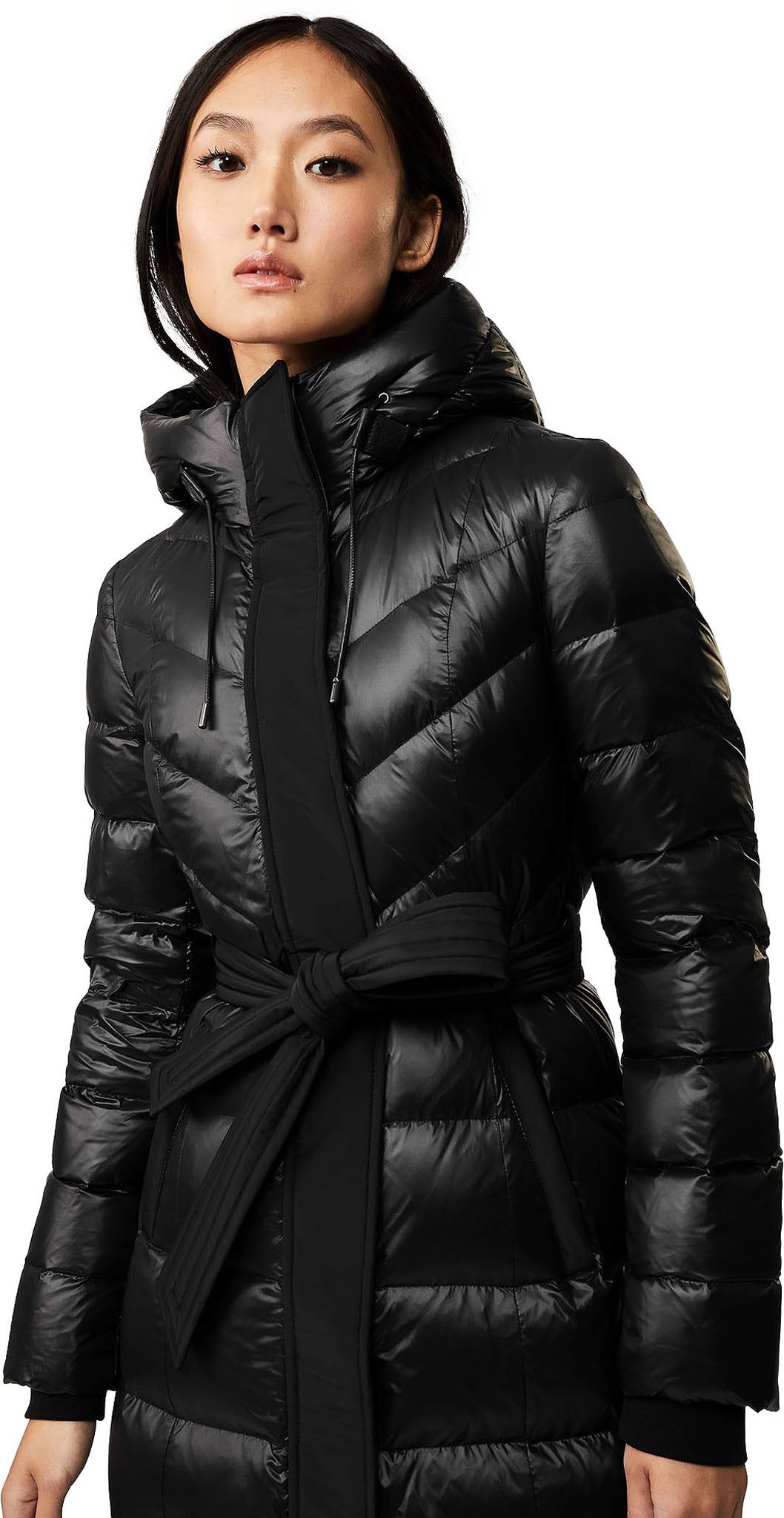 Calina Maxi Lightweight Down Coat with Sash Belt - Women's|-|Manteau Calina long de duvet léger avec ceinture - Femme sold by The Last Hunt product image thumbnail 3