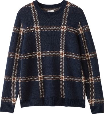 Plaid Crewneck Sweater - Men's|-|Chandail col rond à carreaux - Homme sold by The Last Hunt