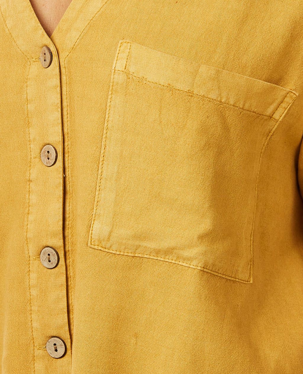 Premium Linen Blend Shirt - Women's|-|Chemise Premium en mélange lin - Femme sold by The Last Hunt product image thumbnail 3