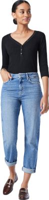 Soho High Rise Tapered Leg Jeans - Women's|-|Jean fuselé à taille haute Soho - Femme sold by The Last Hunt