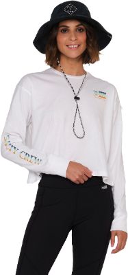 Alpha Gradient Long Sleeve Crop T-Shirt - Women's|-|T-shirt écourté à manches longues Alpha Gradient - Femme sold by The Last Hunt