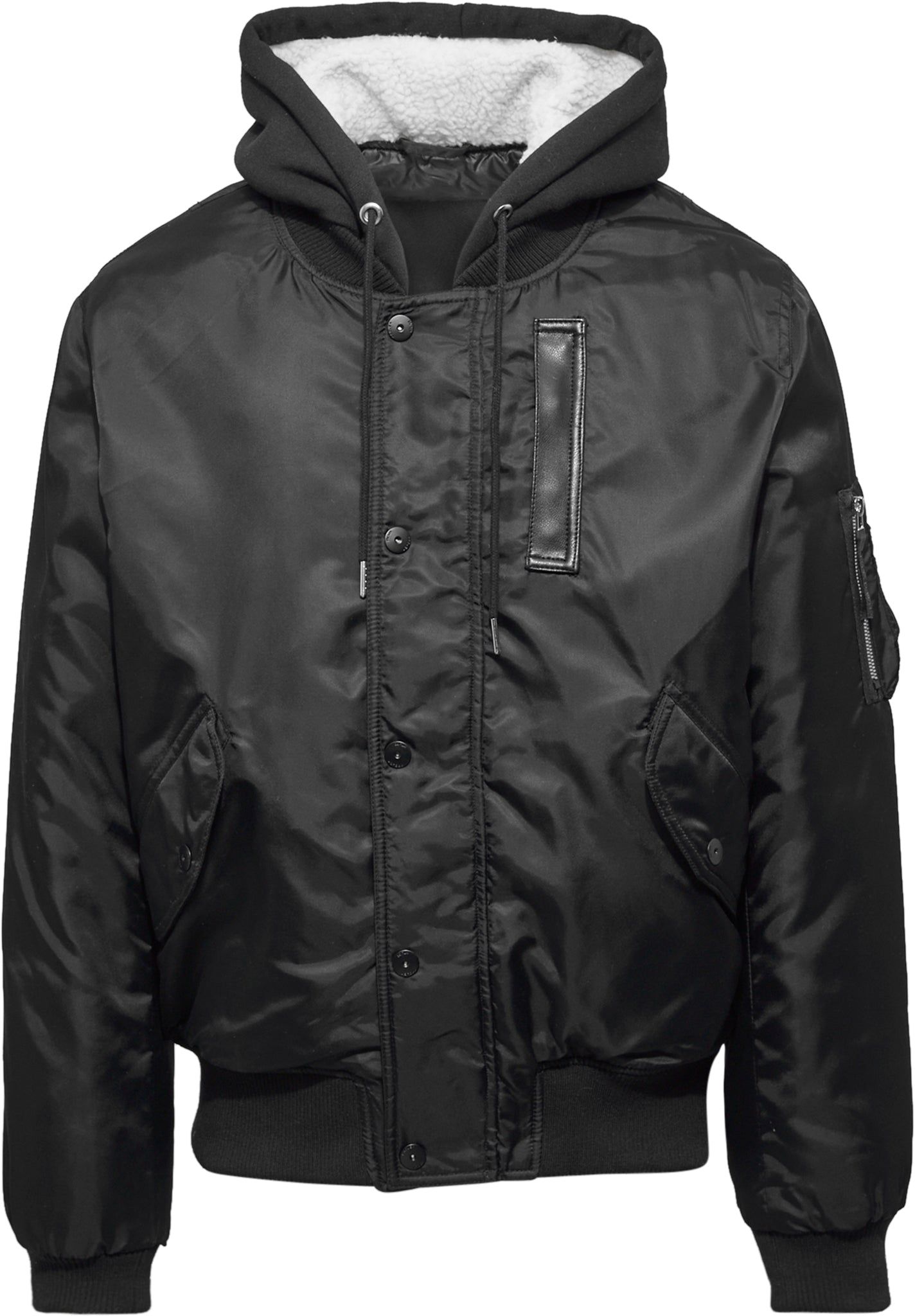 Bomber Jacket With Fleece Hood - Men's|-|Blouson avec capuchon doublé en polaire - Homme sold by The Last Hunt