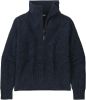 Recycled Wool-Blend 1/4 Zip Sweater - Women's|-|Chandail à fermeture éclair 1/4 en mélange de laine recyclée - Femme sold by The Last Hunt