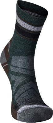 Hike Light Cushion Striped Mid Crew Socks - Unisex|-|Chaussettes mi-mollet à rayures coussin Hike Light - Unisexe sold by The Last Hunt