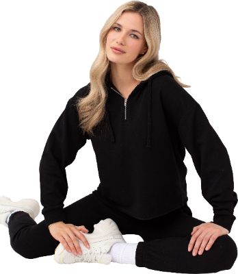 Crop Hoodie with Zip - Women's|-|Chandail à capuchon écourté avec glissière - Femme sold by The Last Hunt
