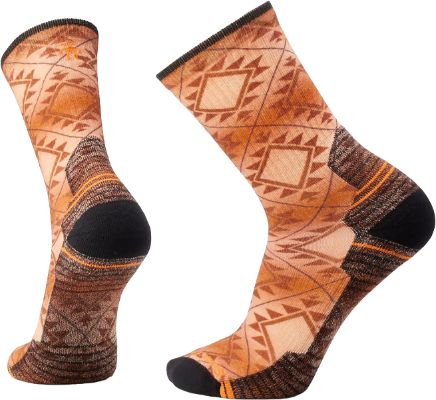 Hike Light Cushion Southwest Tile Print Crew Socks - Unisex|-|Chaussettes mi-mollet de randonnée à coussinets légers imprimé Southwest Tile - Unisexe sold by The Last Hunt