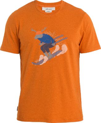 Central Classic Merino Ski Rider Short Sleeve T-Shirt - Men's|-|T-shirt à manches courtes en laine mérinos classique Ski Rider Central - Homme sold by The Last Hunt