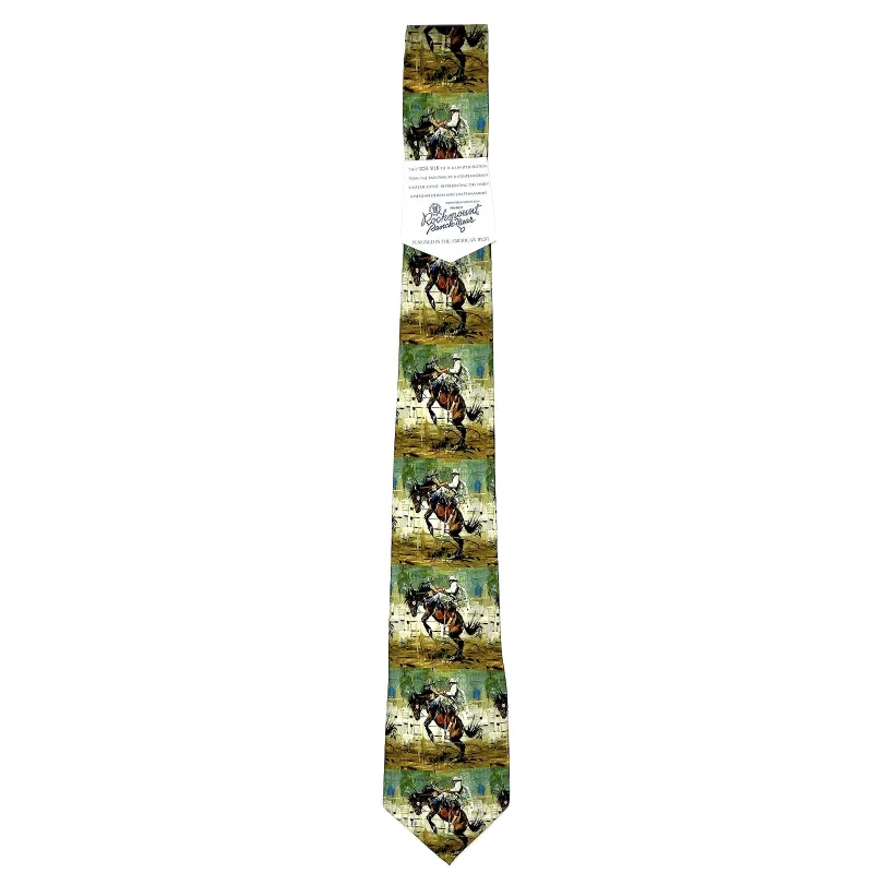 Evergreen Western Silk Tie by Sophy Brown made by Rockmount Ranch Wear