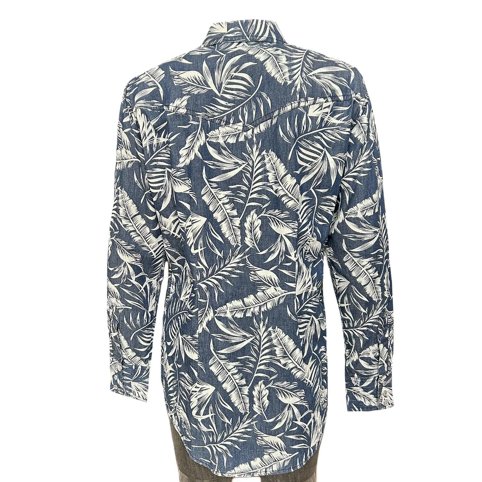 Women's Denim Floral Print Western Shirt sold by Rockmount Ranch Wear product image thumbnail 2
