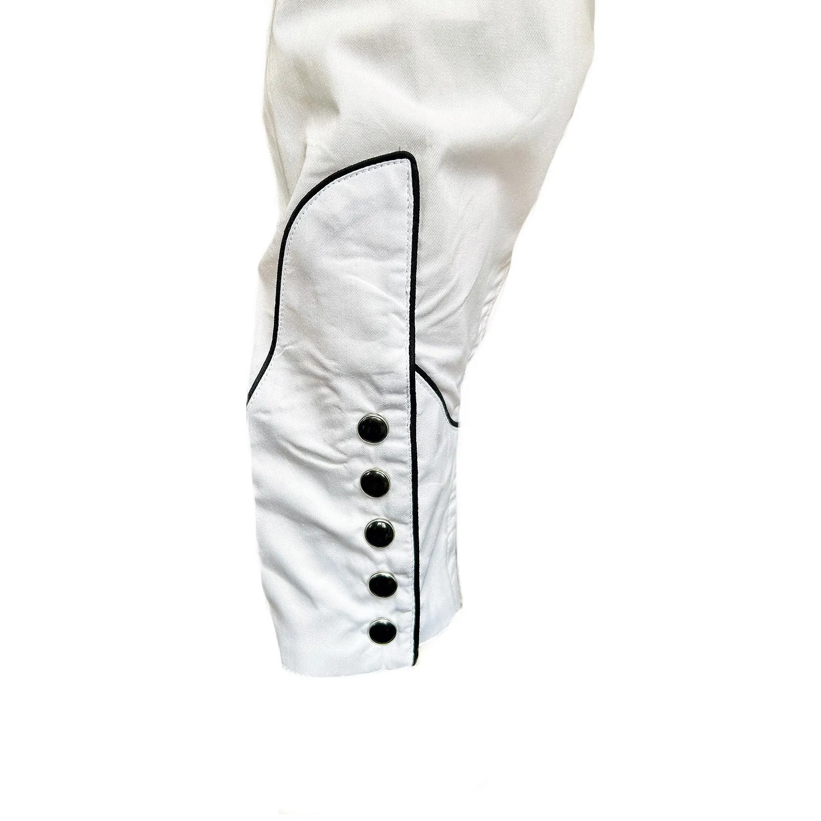 Men's Signature Solid White Western Shirt with Smile Pockets sold by Rockmount Ranch Wear product image thumbnail 4