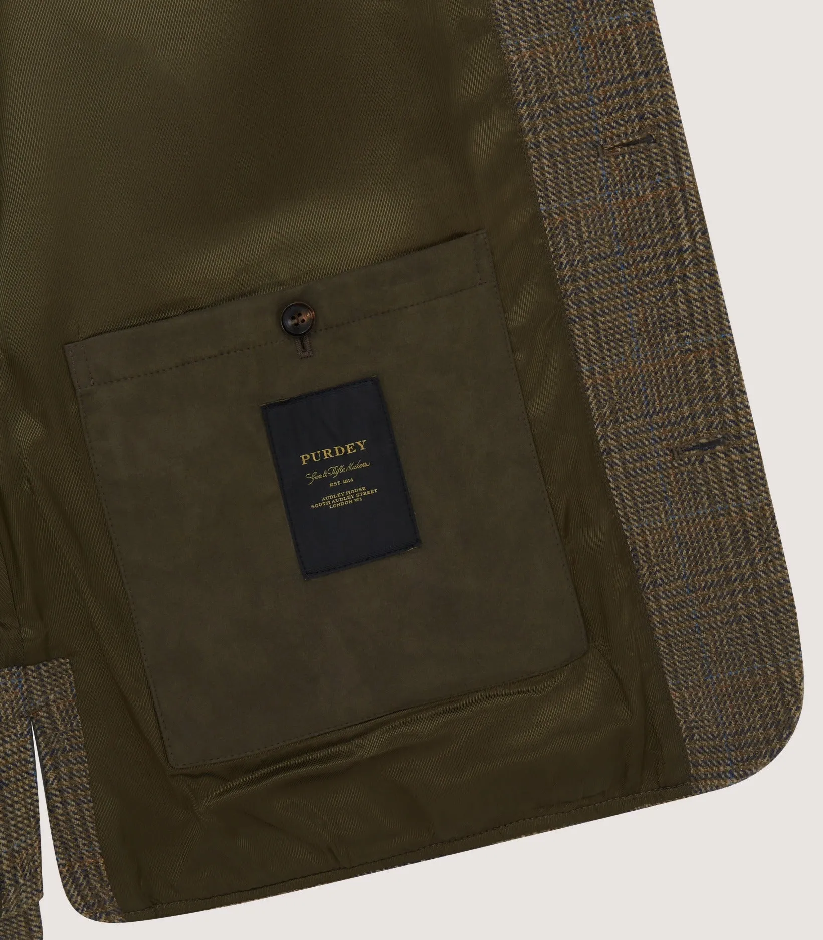 Men's Tweed High Collar Sporting Vest In Morlich sold by James Purdey & Sons product image thumbnail 5