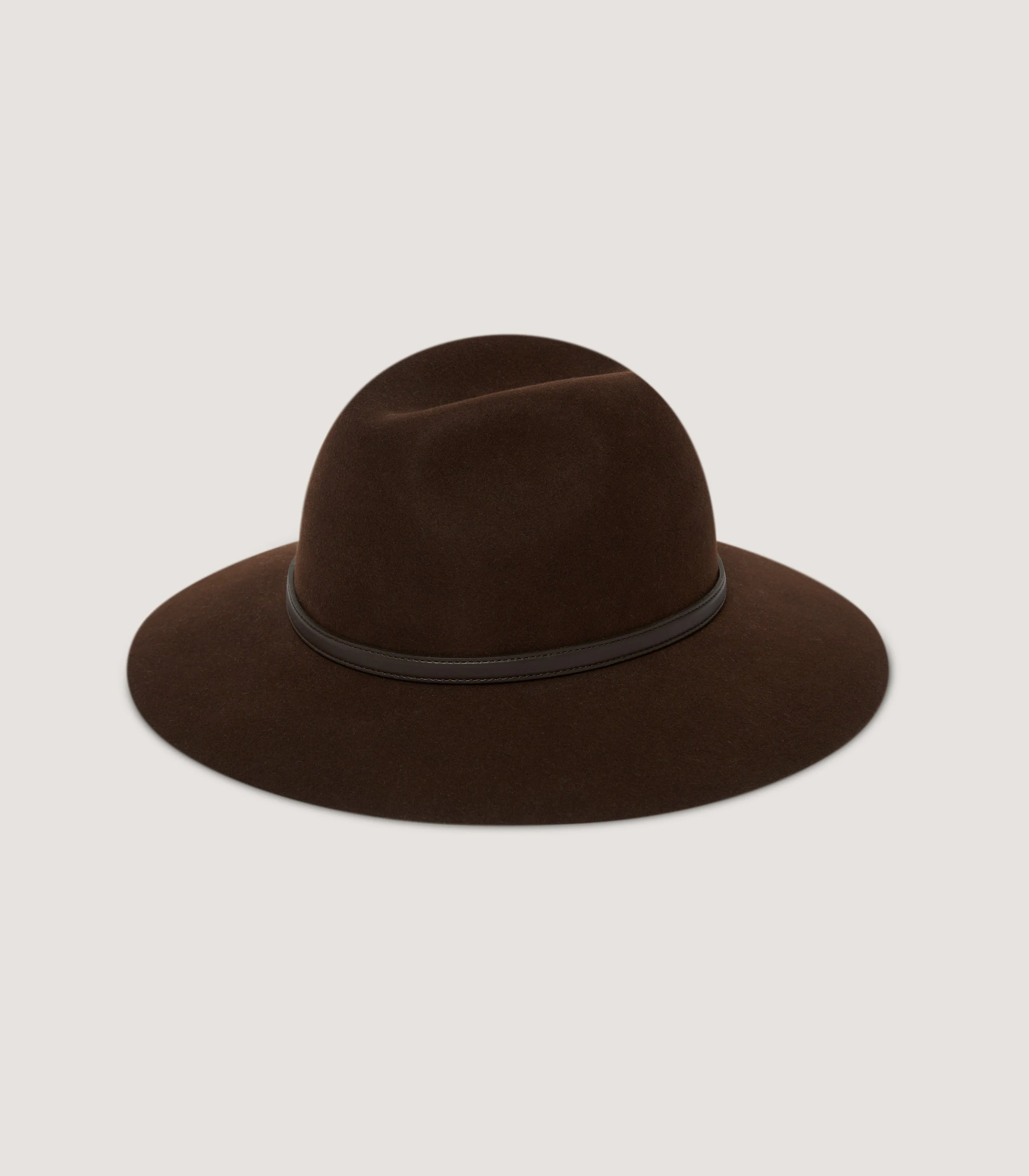 Women's Fedora Hat in Chocolate sold by James Purdey & Sons