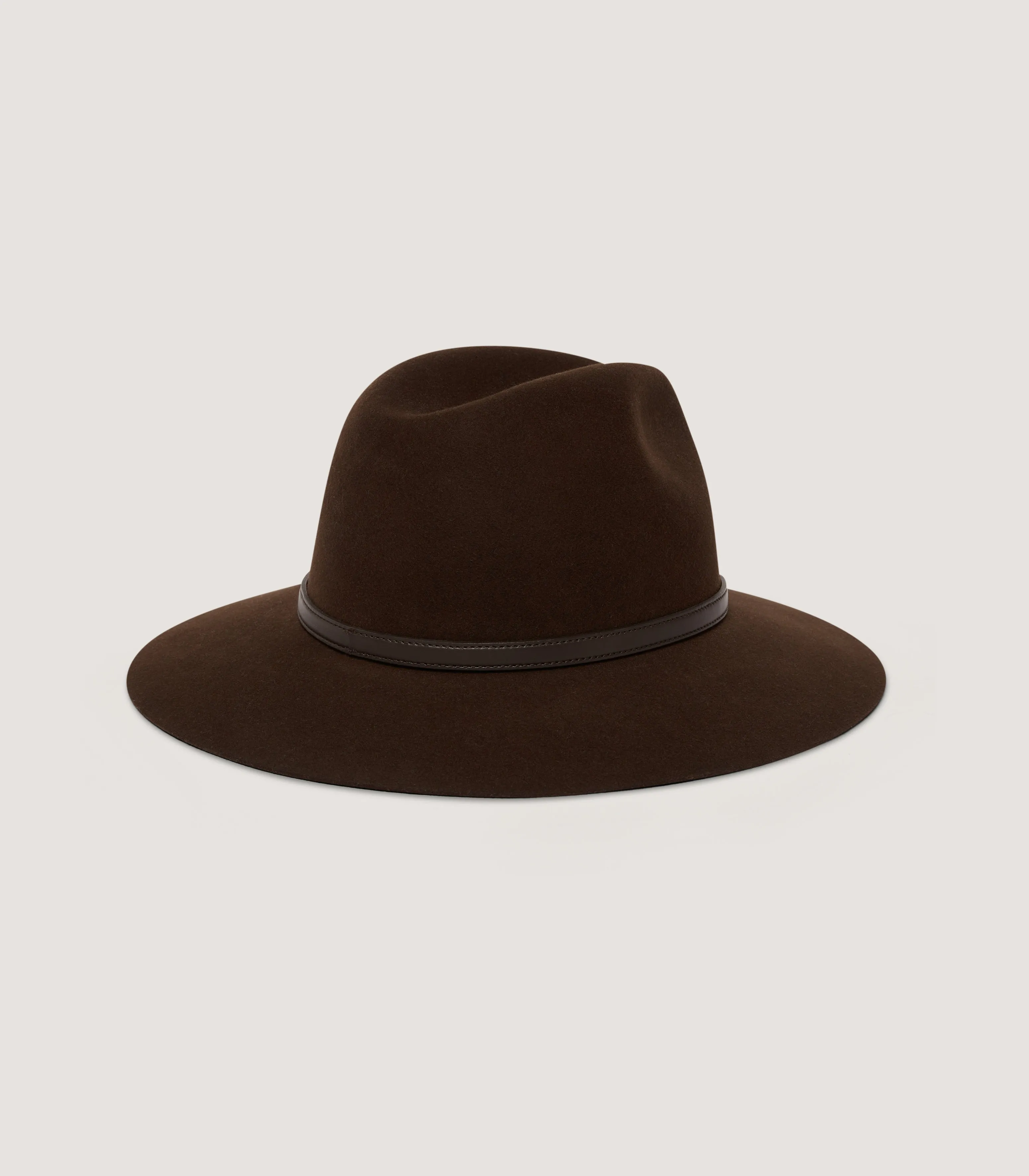 Women's Fedora Hat in Chocolate sold by James Purdey & Sons product image thumbnail 2