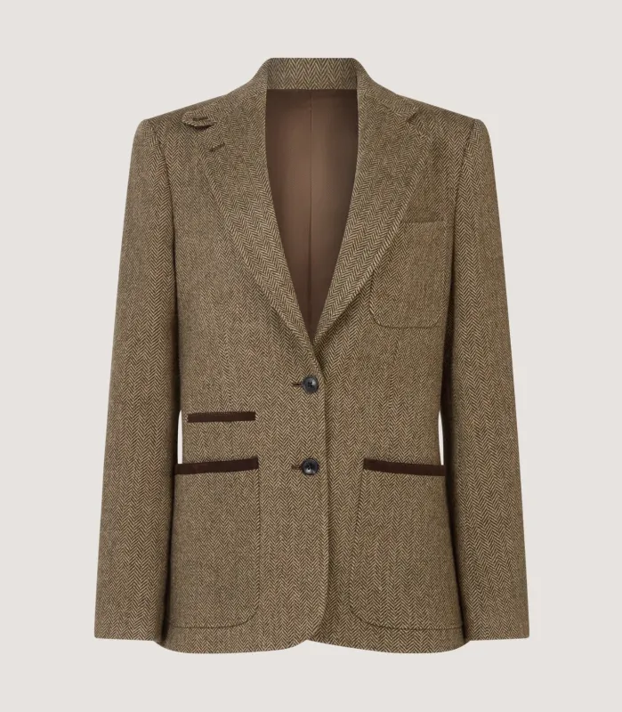 Women's Woburn Jacket in Taymoor Tweed made by James Purdey & Sons