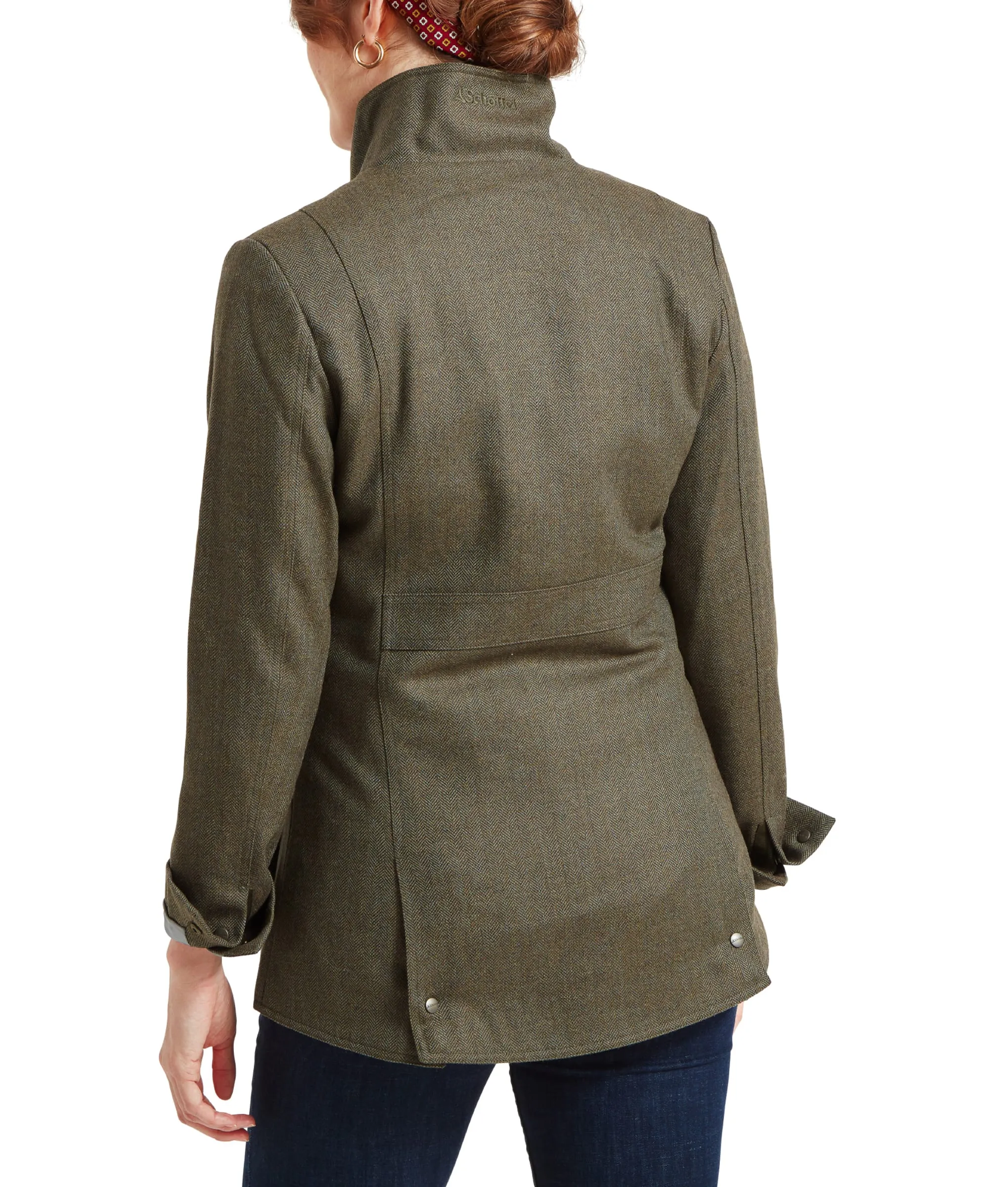 Lilymere Tweed Jacket - Loden Green Herringbone Tweed sold by Schöffel product image thumbnail 5