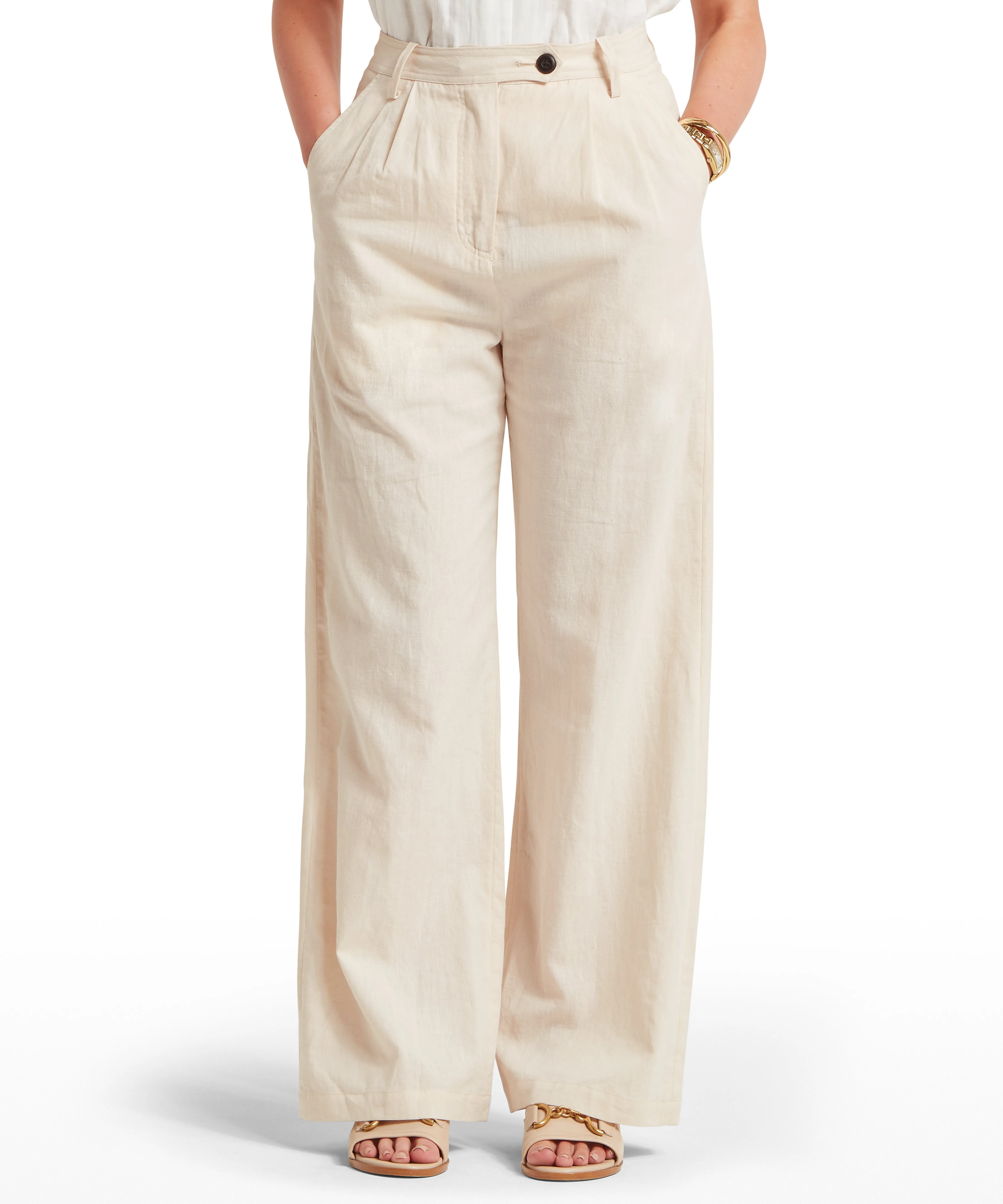 Dahlia Linen Trousers - Oat sold by Schöffel product image thumbnail 2
