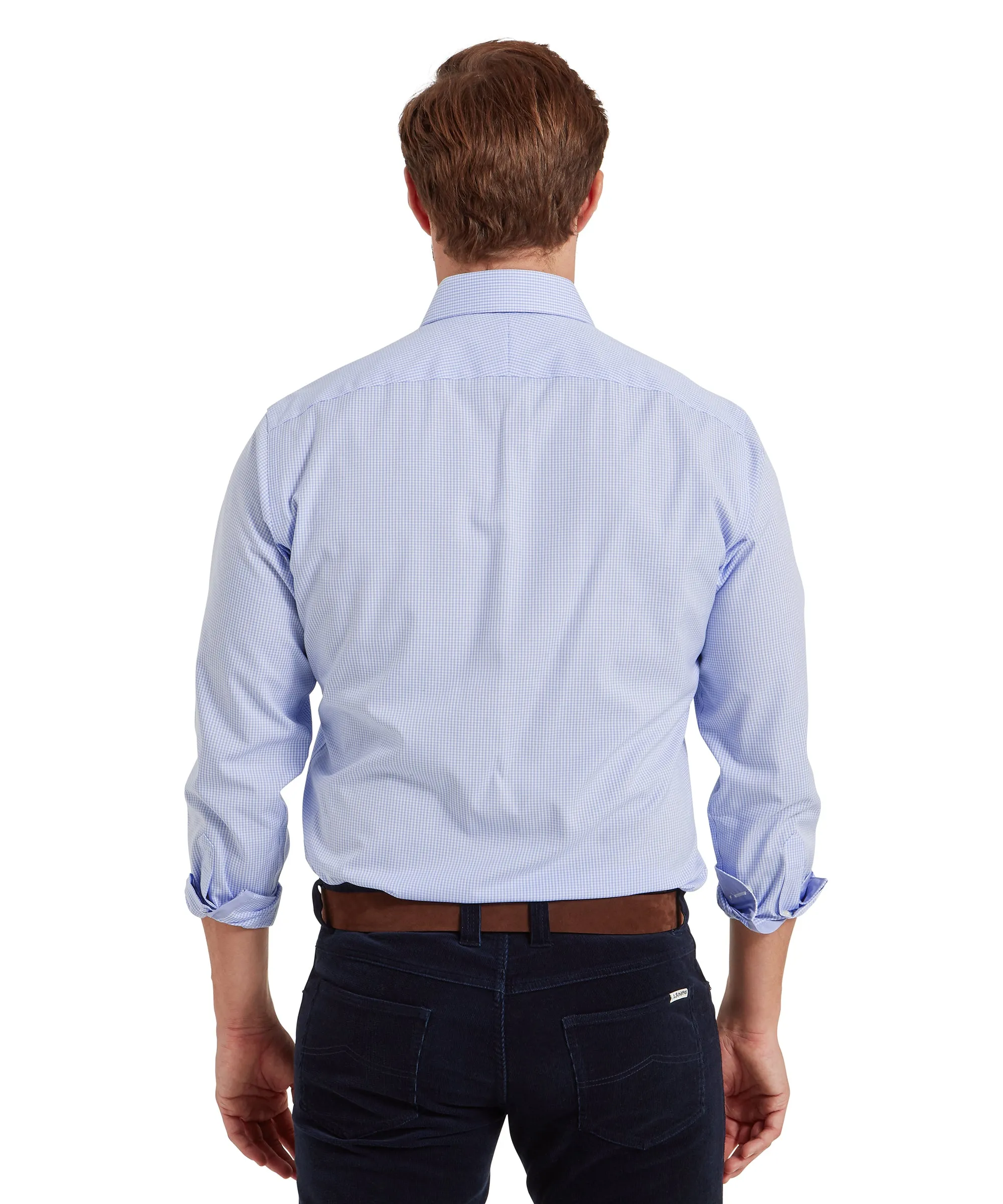 Greenwich Tailored Shirt - Micro Lt Blue Check sold by Schöffel product image thumbnail 5