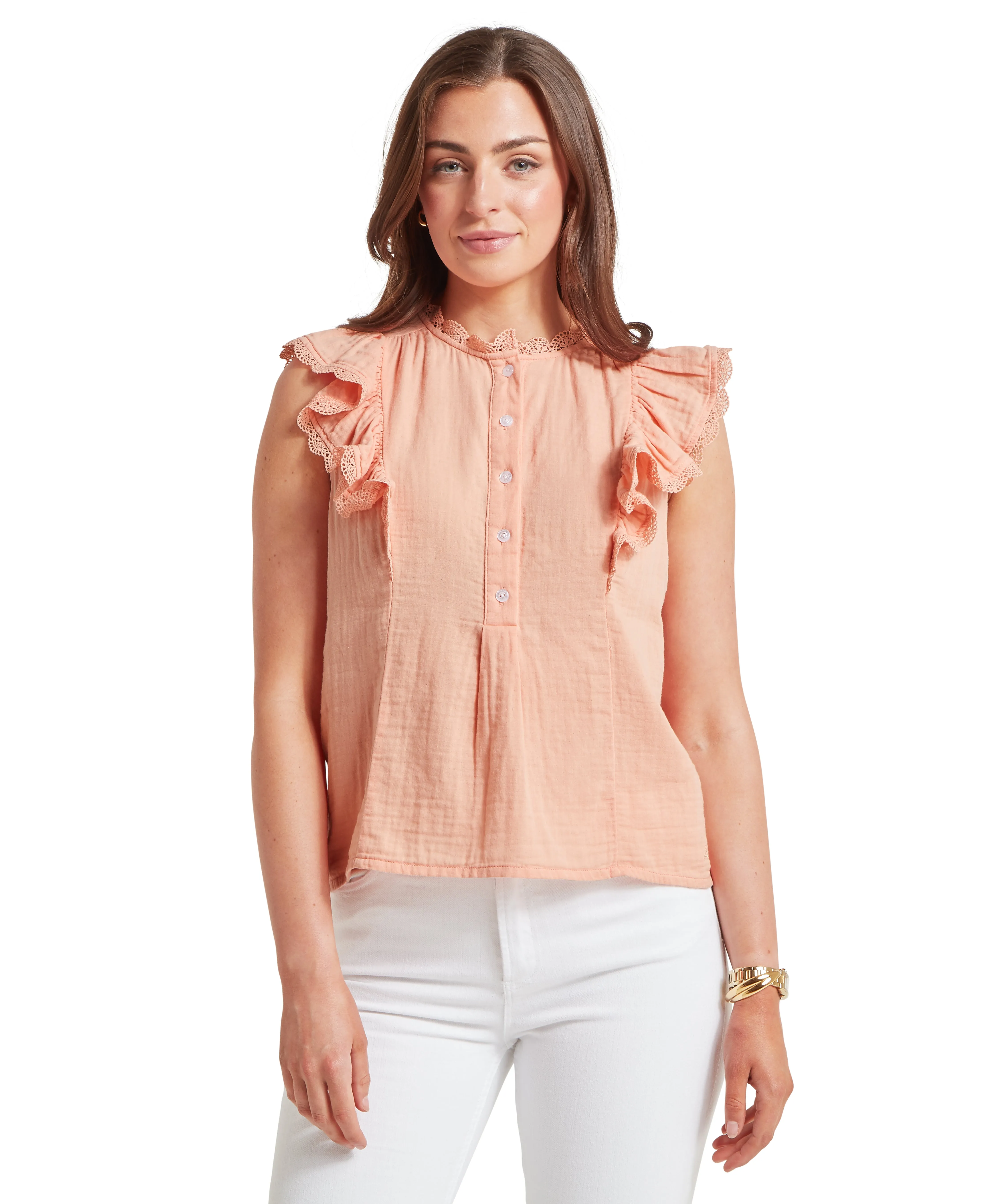 Jasmine Blouse - Coral Peach sold by Schöffel product image thumbnail 2