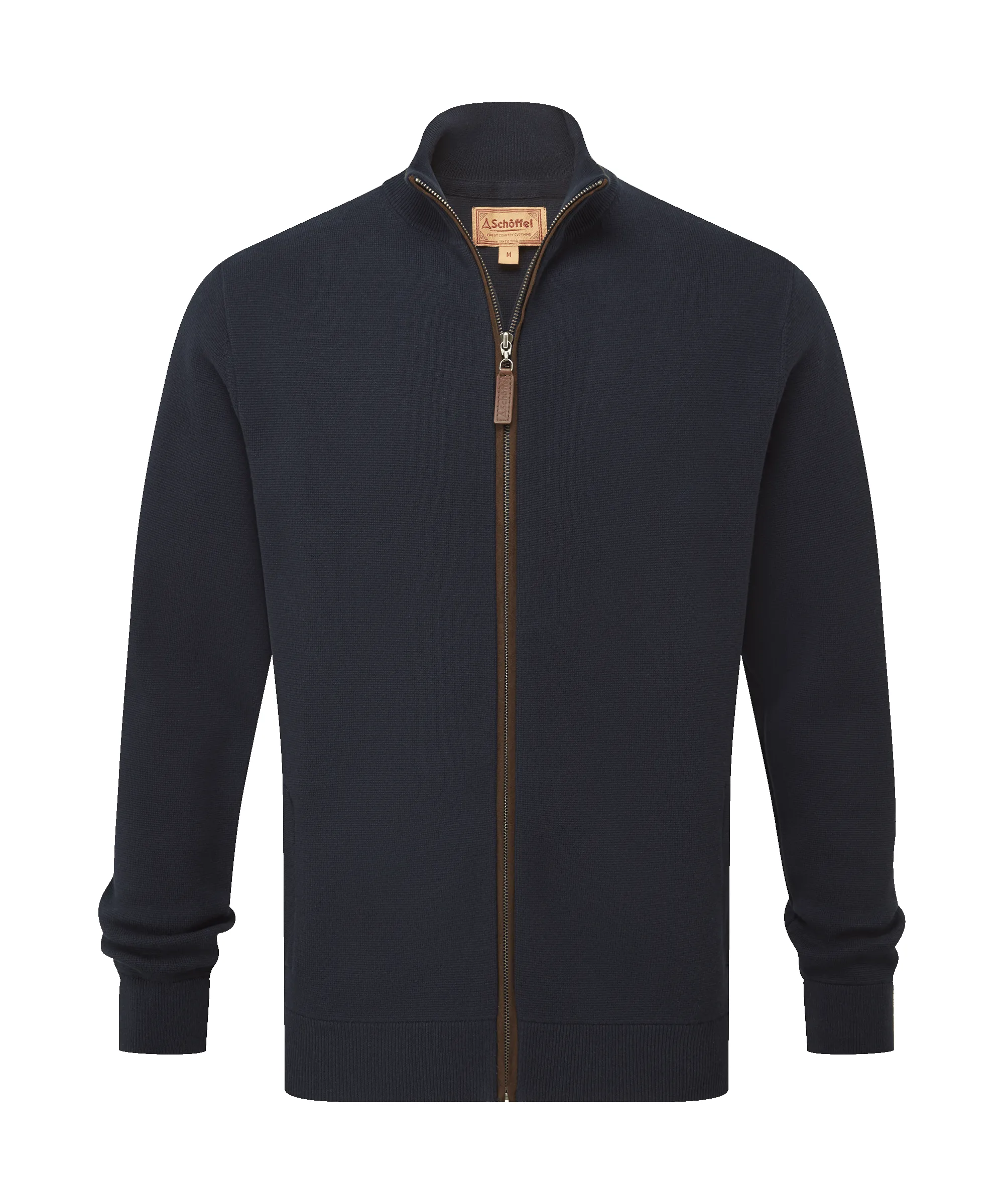 Marlow Full Zip Jumper - Navy sold by Schöffel