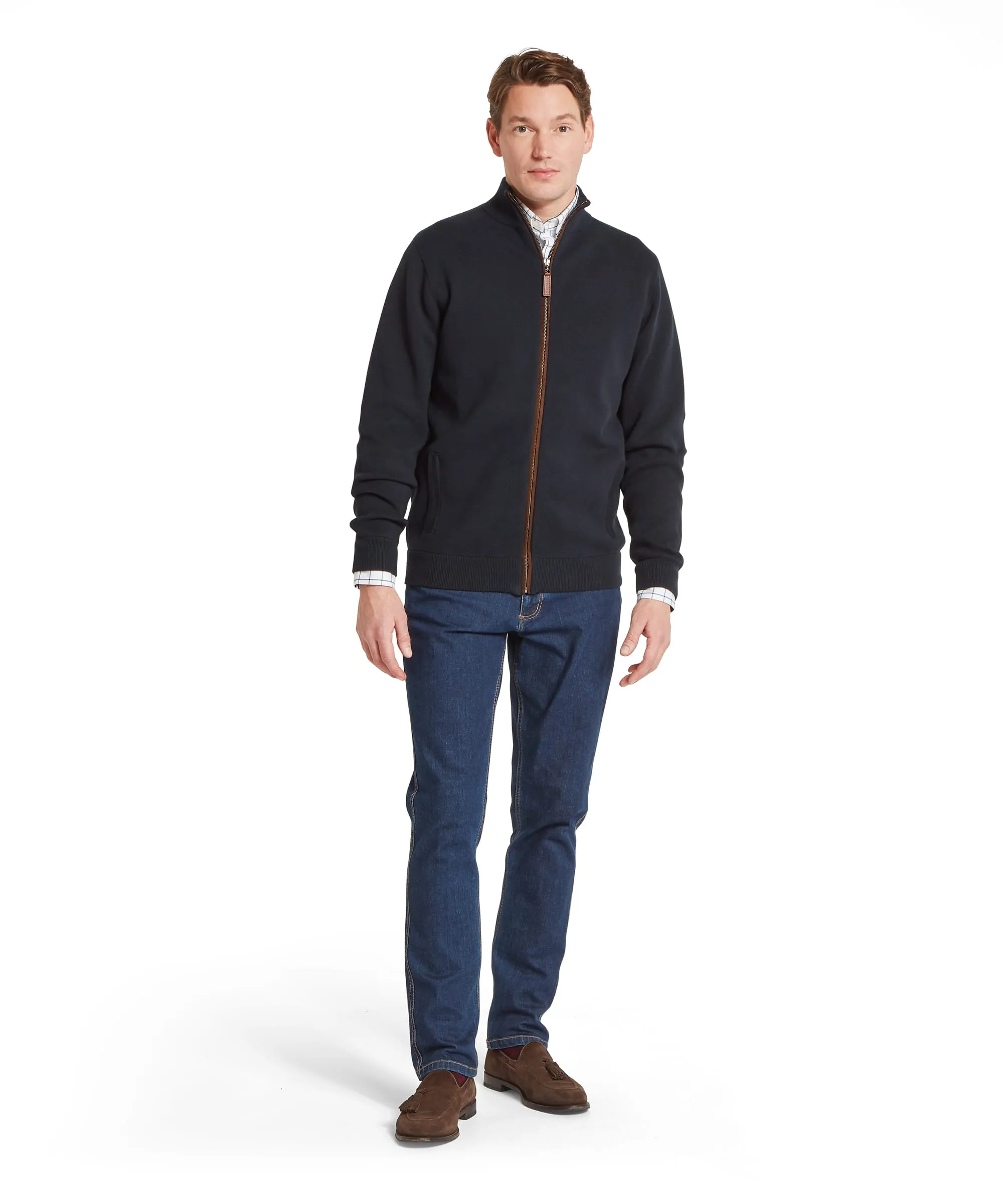 Marlow Full Zip Jumper - Navy sold by Schöffel product image thumbnail 3