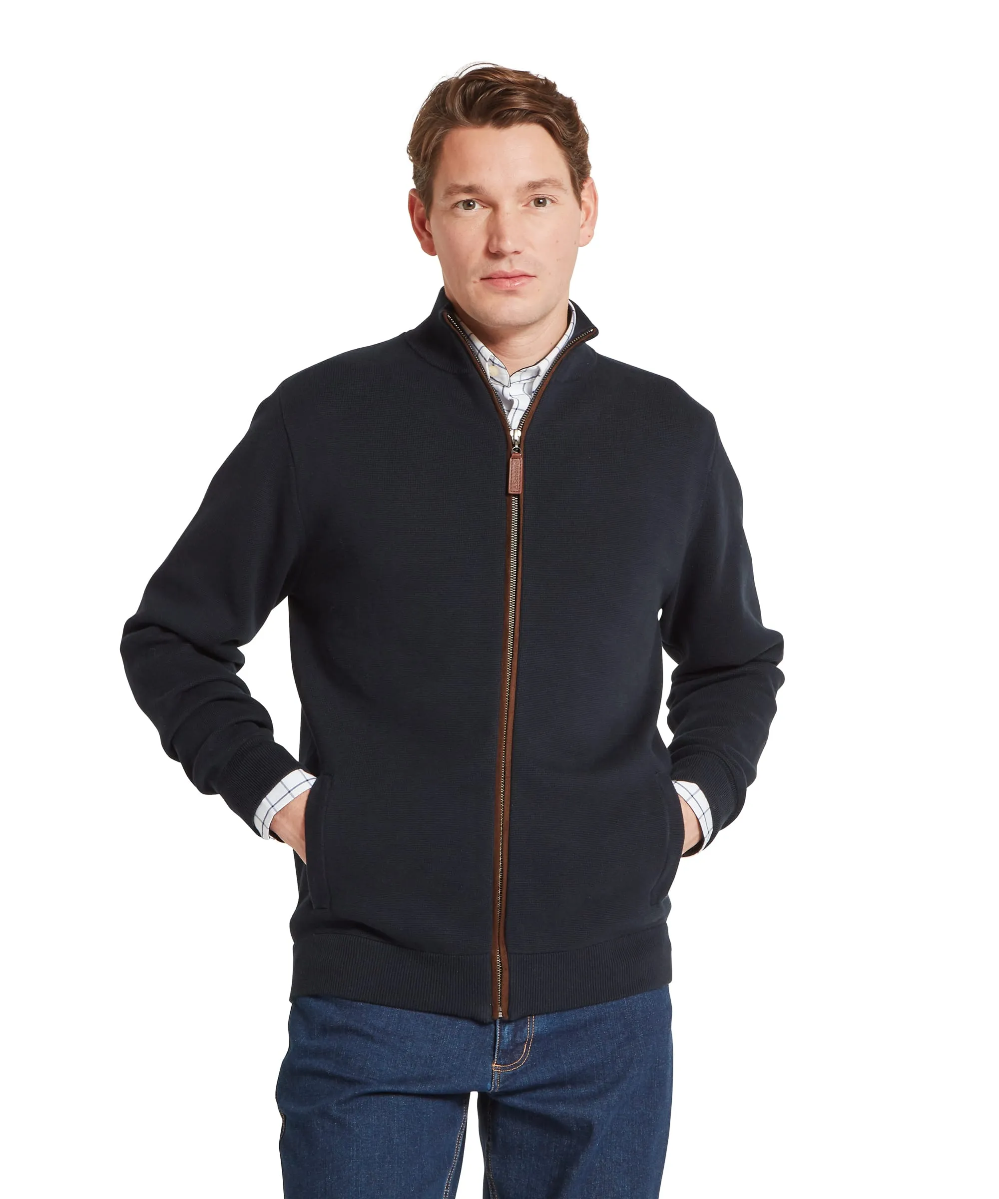 Marlow Full Zip Jumper - Navy sold by Schöffel product image thumbnail 2