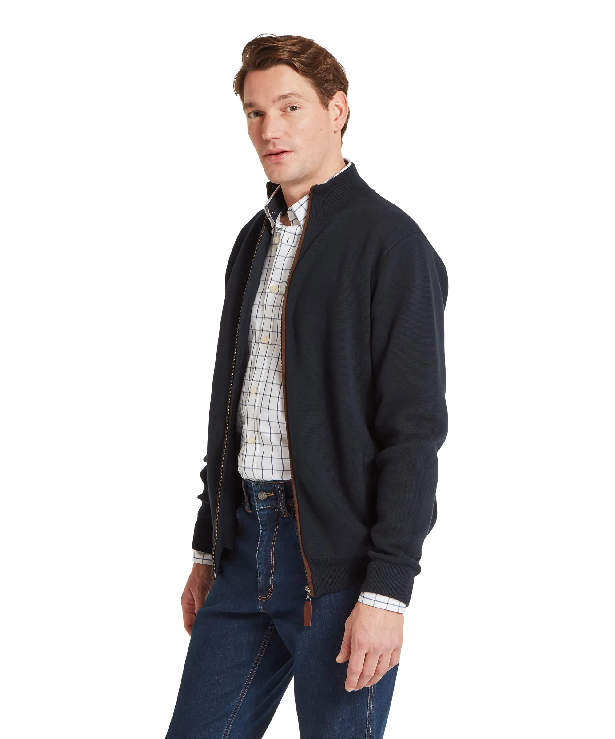 Marlow Full Zip Jumper - Navy sold by Schöffel product image thumbnail 4