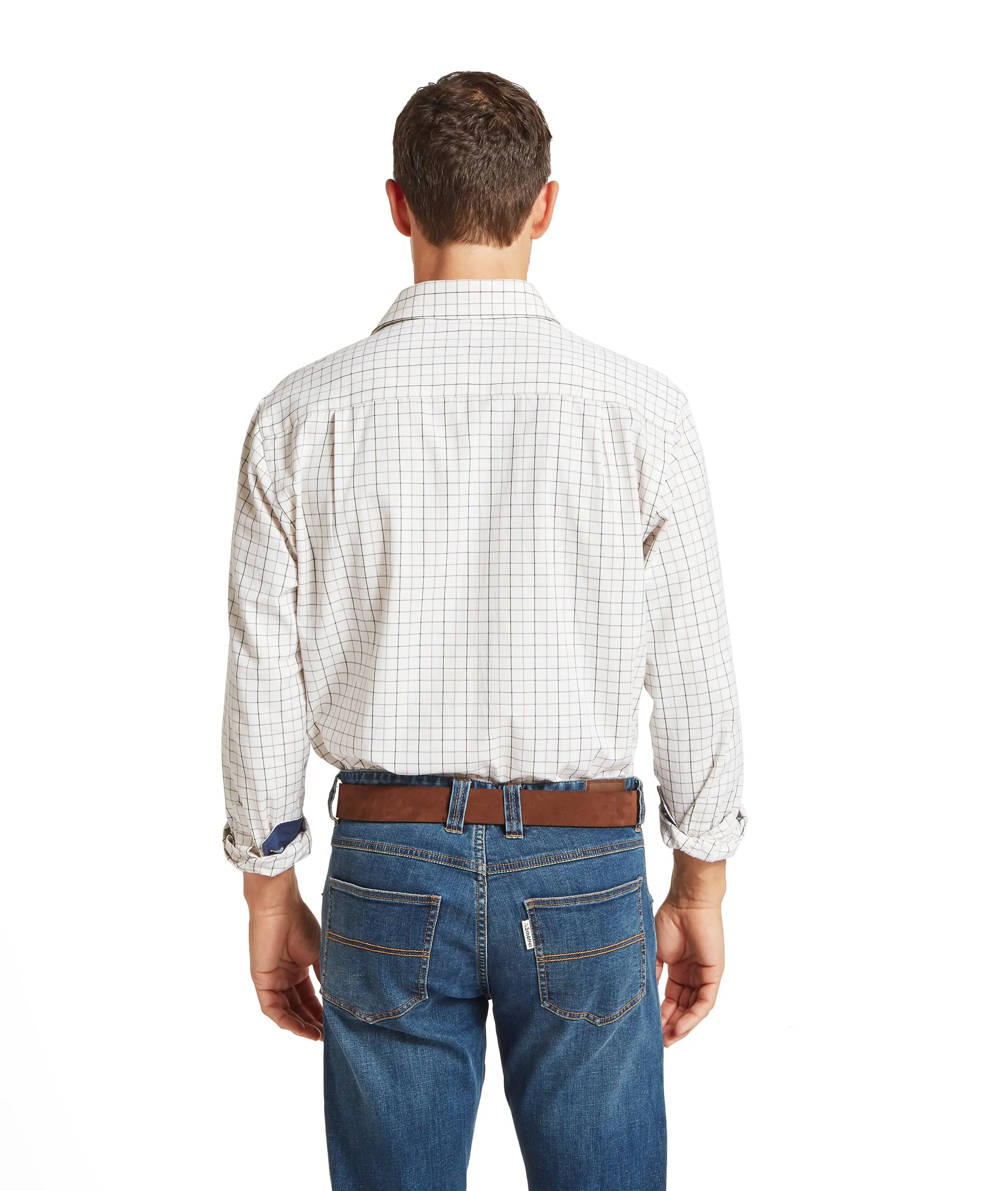 Burnham Tattersall Classic Shirt - Blueberry Tattersall sold by Schöffel product image thumbnail 5