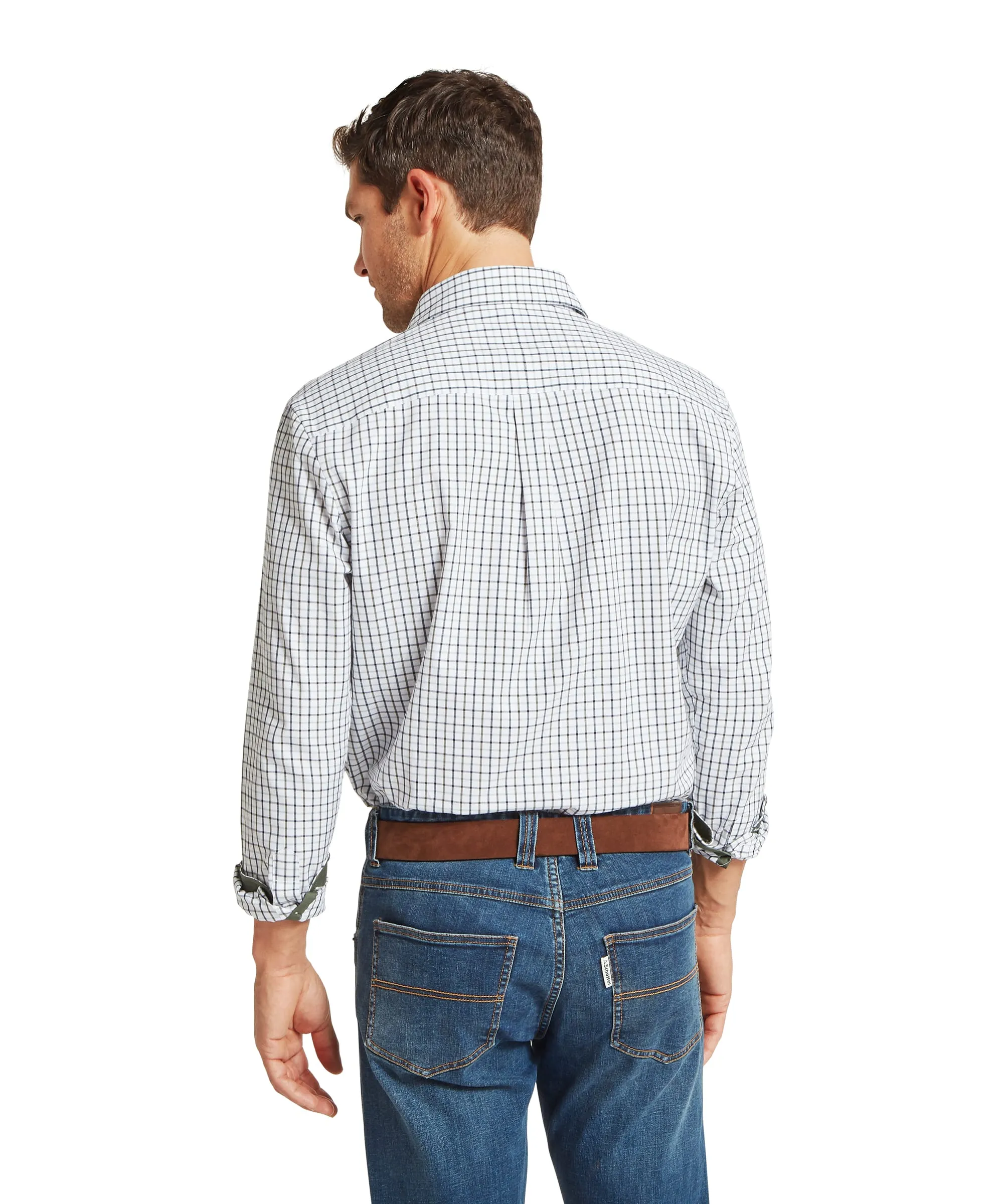 Milton Tailored Shirt - Blueberry/Dark Khaki Green sold by Schöffel product image thumbnail 5