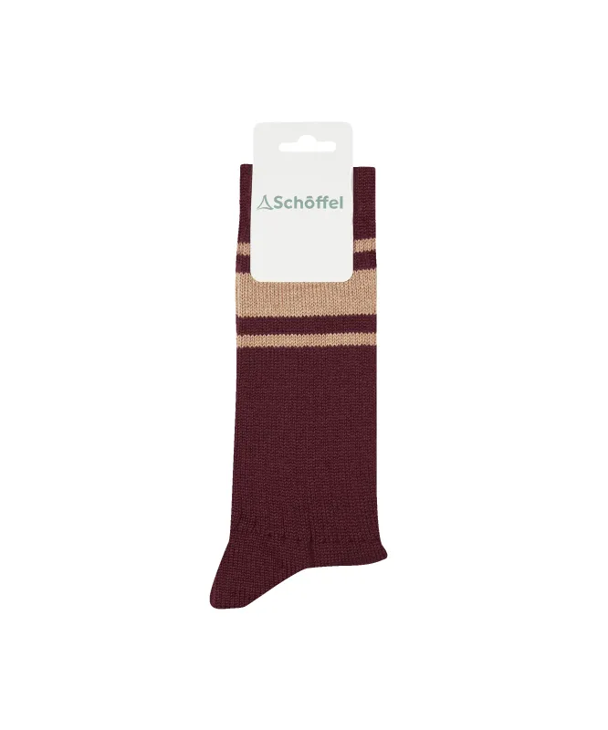 Hilton Retro Socks - Port made by SchÃ¶ffel