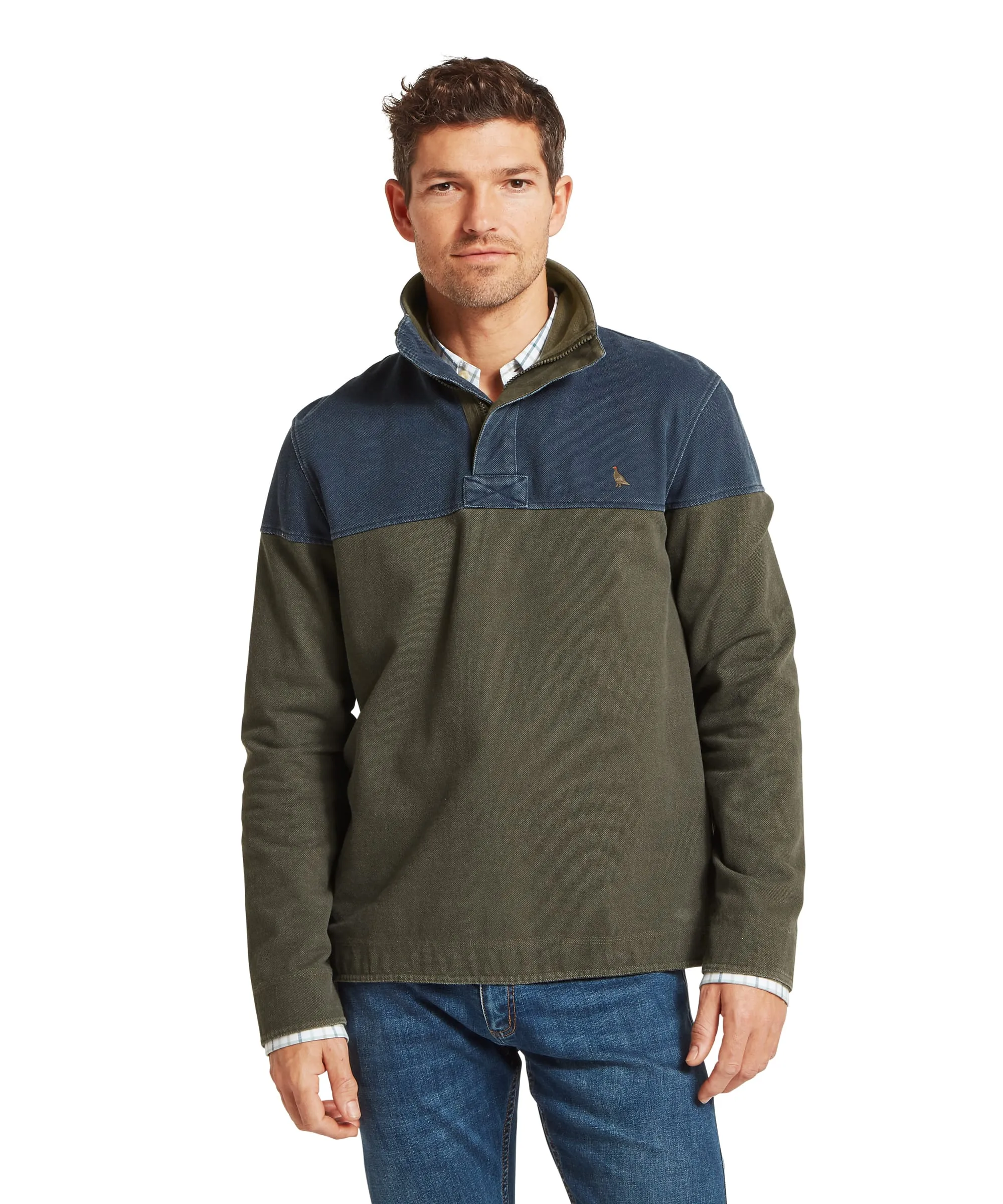 Helford Heritage Sweatshirt - Peat Green Ptarmigan sold by Schöffel product image thumbnail 2