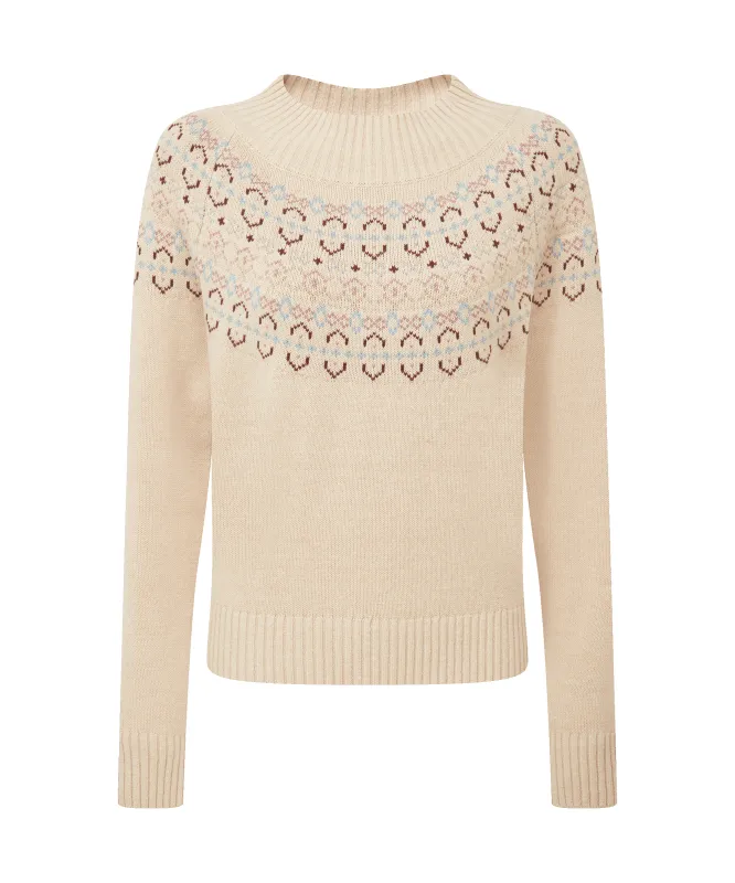 Tresness Fairisle Jumper - Port/Lake Blue made by SchÃ¶ffel