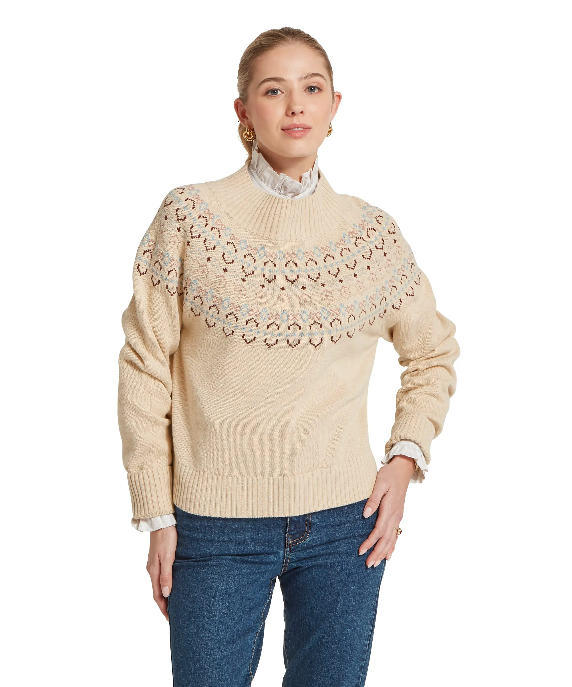 Tresness Fairisle Jumper - Port/Lake Blue sold by Schöffel product image thumbnail 2