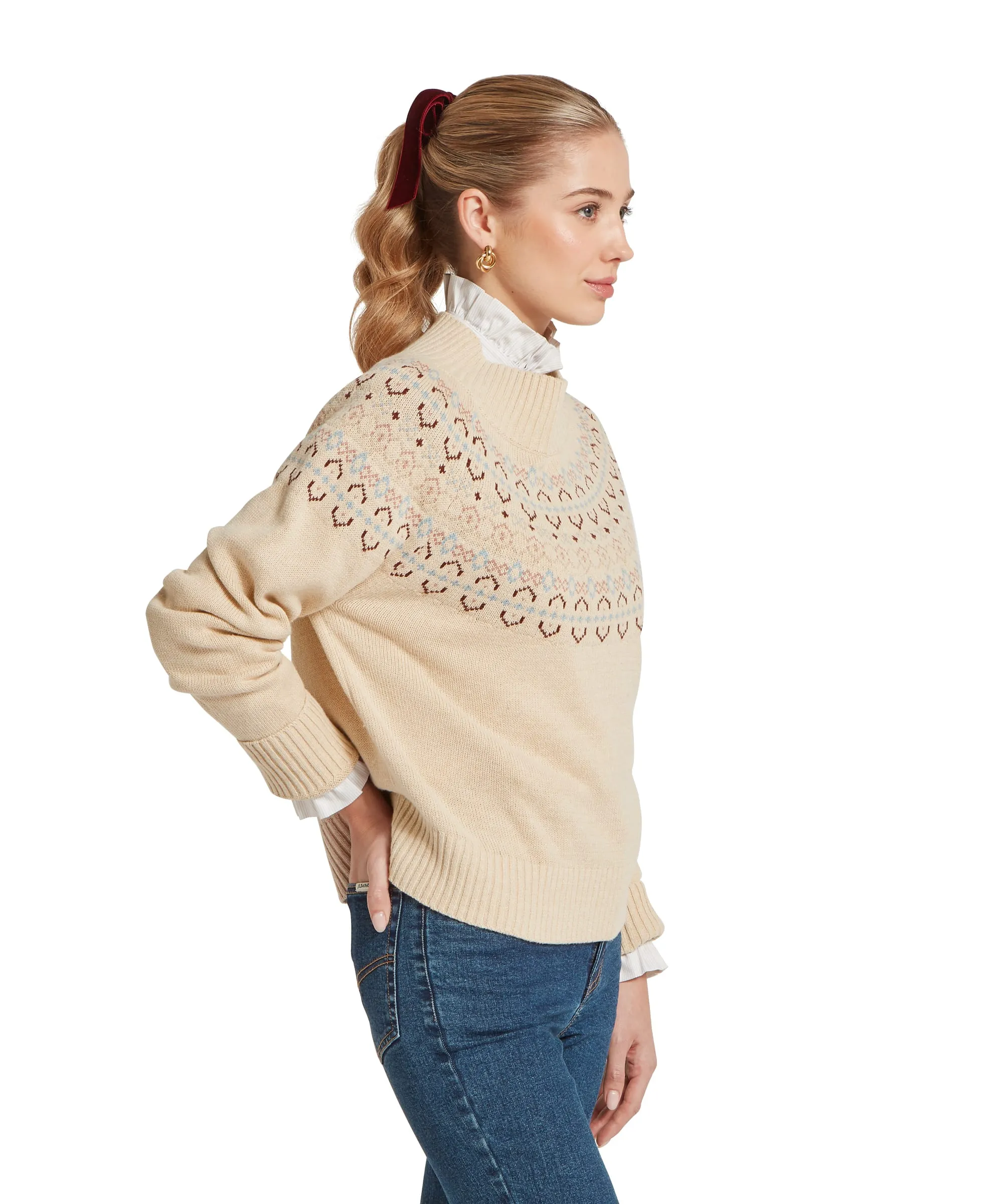 Tresness Fairisle Jumper - Port/Lake Blue sold by Schöffel product image thumbnail 4