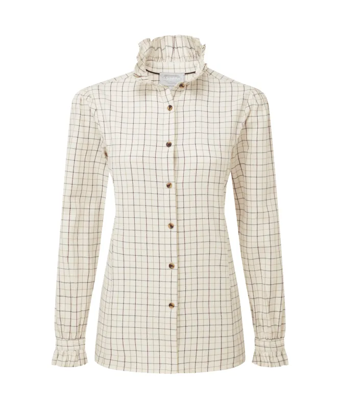 Sheringham Shirt - Beetroot Check made by SchÃ¶ffel