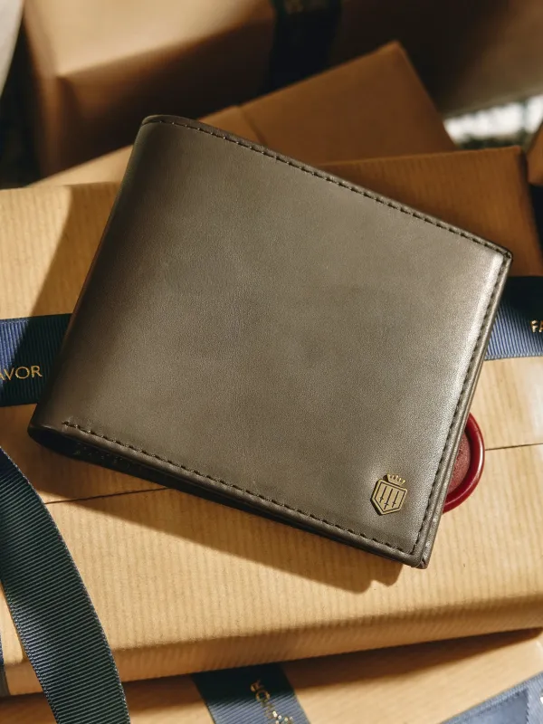 Westminster Wallet - Mahogany Leather made by Fairfax & Favor