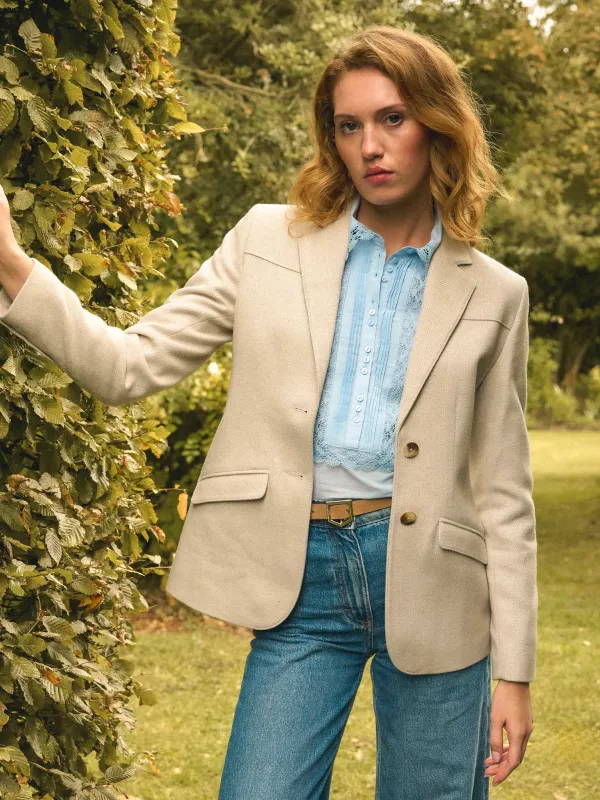 Etta Blazer - Ecru made by Fairfax & Favor