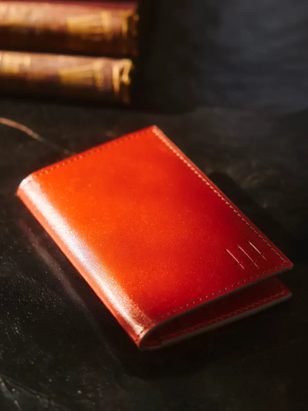 Westminster Slimline Wallet - Red Leather made by Fairfax & Favor